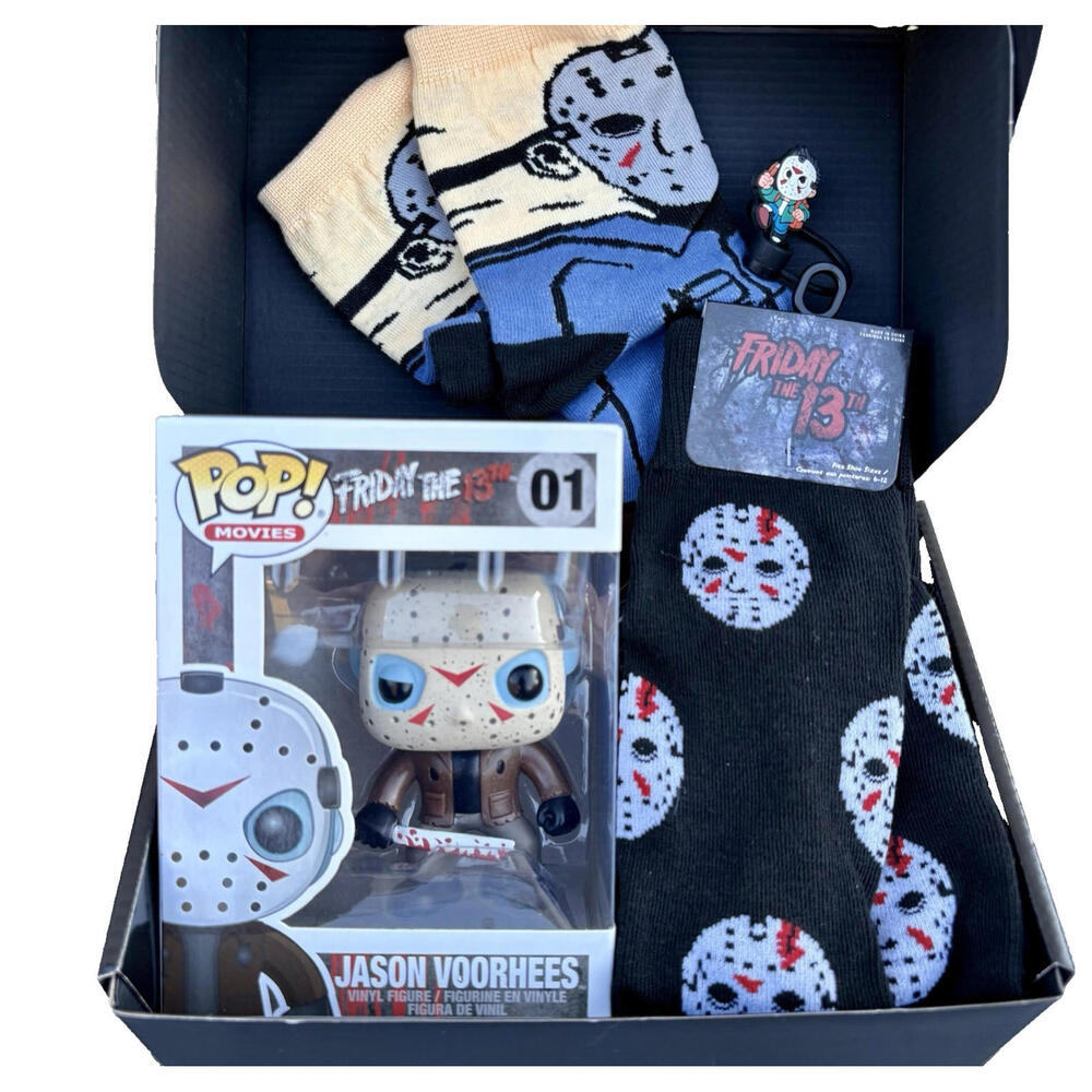 Jason Voorhees Funko Pop Collector Bundle- w Socks – Friday the 13th Edition